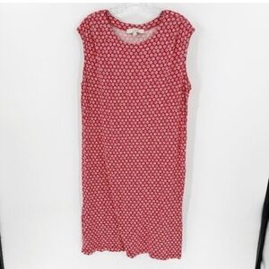 NWOT LOFT mid length sleeveless waist tie red dress